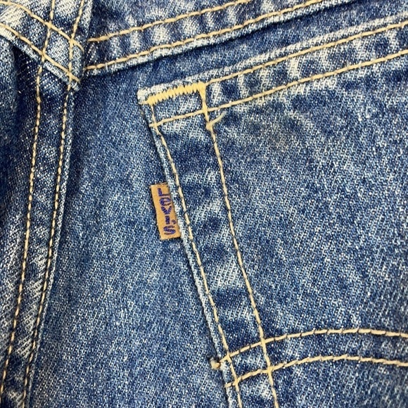 RARE Vintage 80’s Levi’s 573 High Waisted Orange Tab Tapered Pleated Mom Jean 28 - Picture 13 of 16